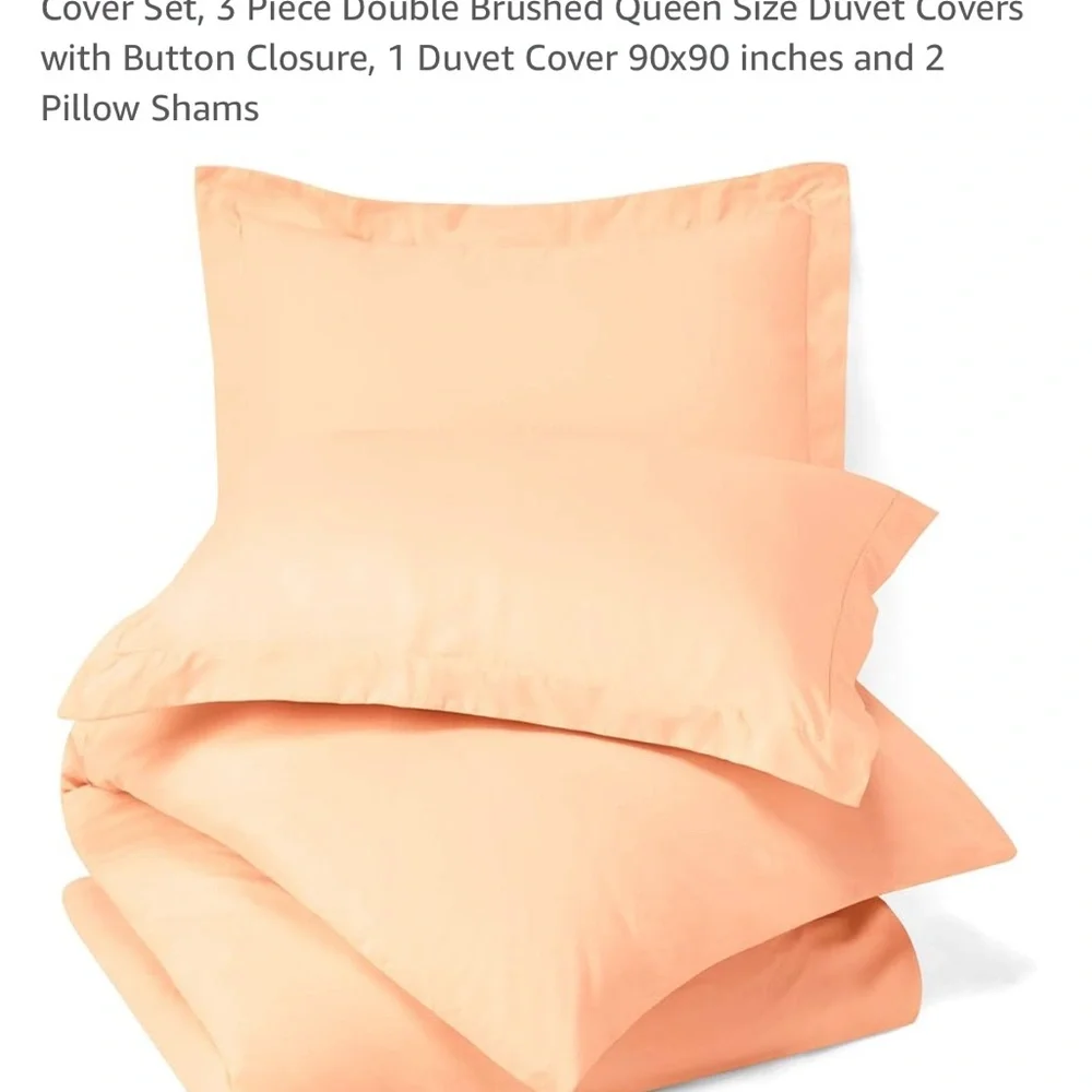 Nestl Peach Duvet Cover Set